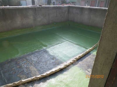 Impermeabilizzazione terrazza in poliurea su guaina